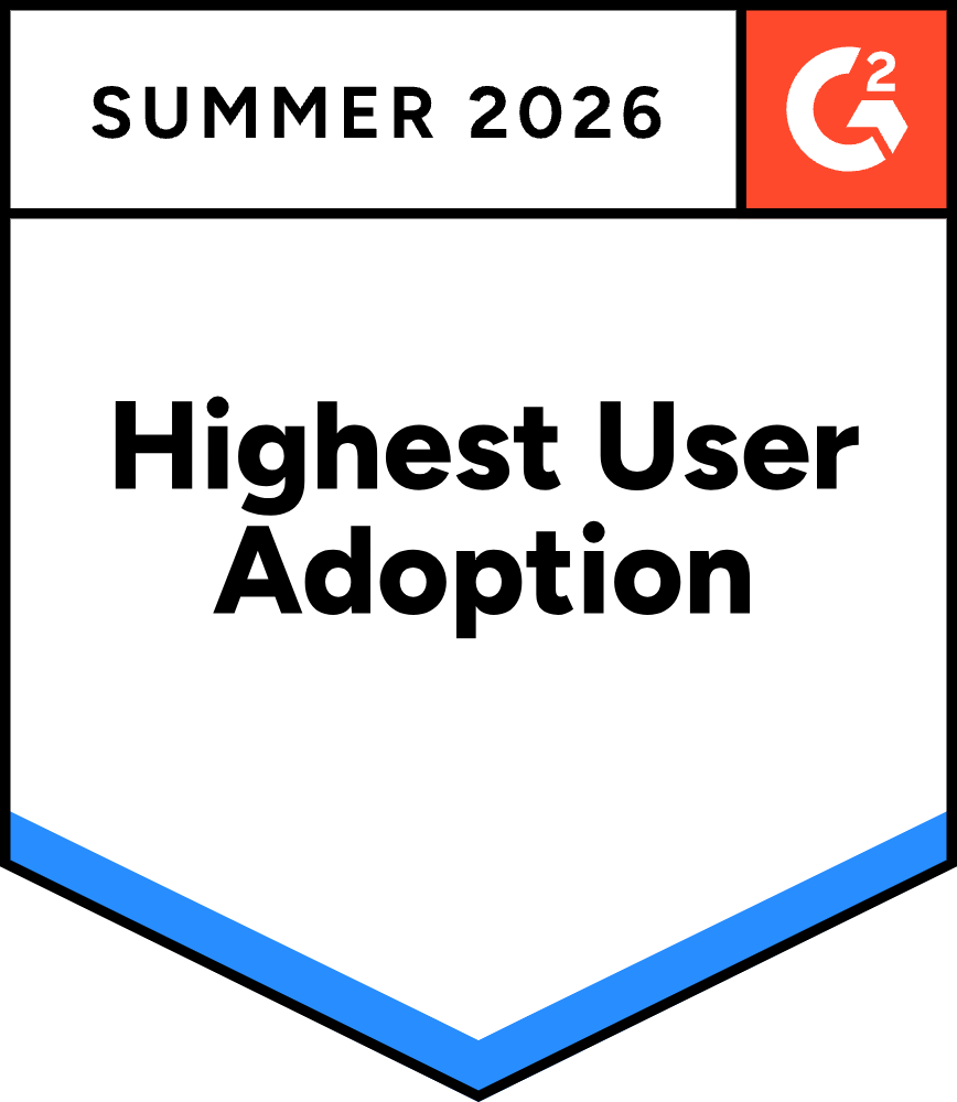 G2 Highest User Adoption