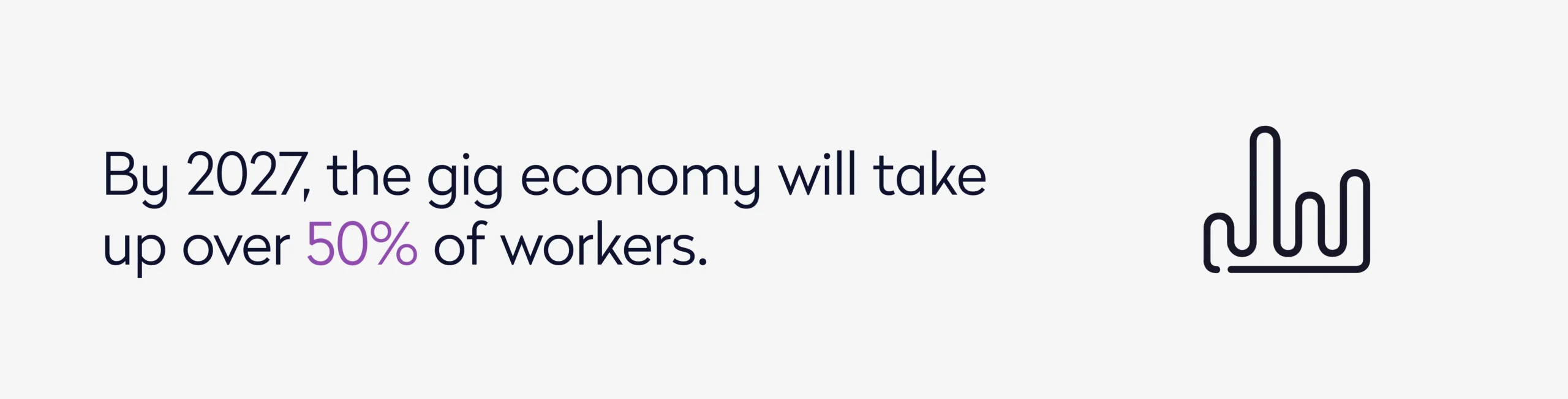 By 2027 the gig economy will take up over 50 percent of workers